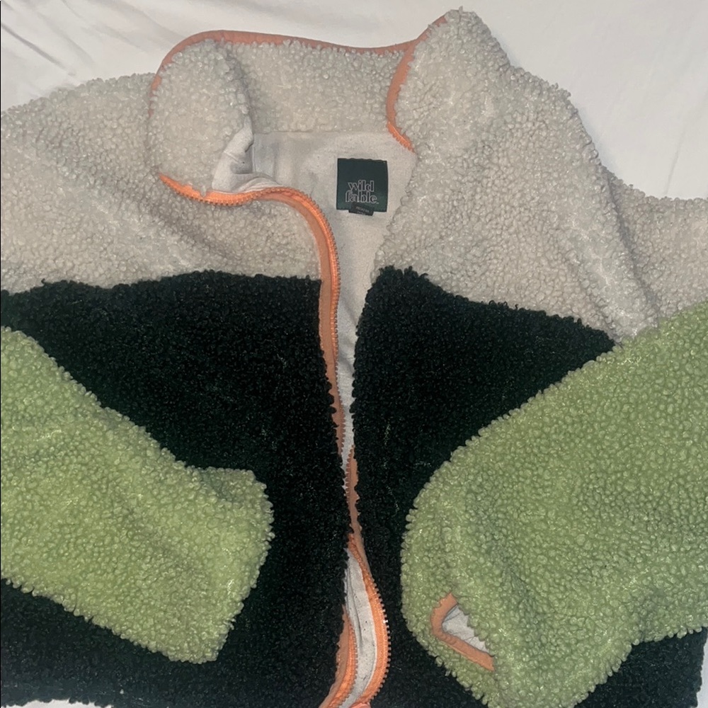 Wild Fable Colorblock Sherpa Jacket